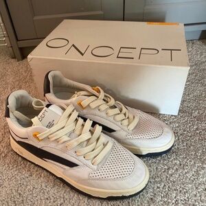 New Oncept Cream and Black Sneakers